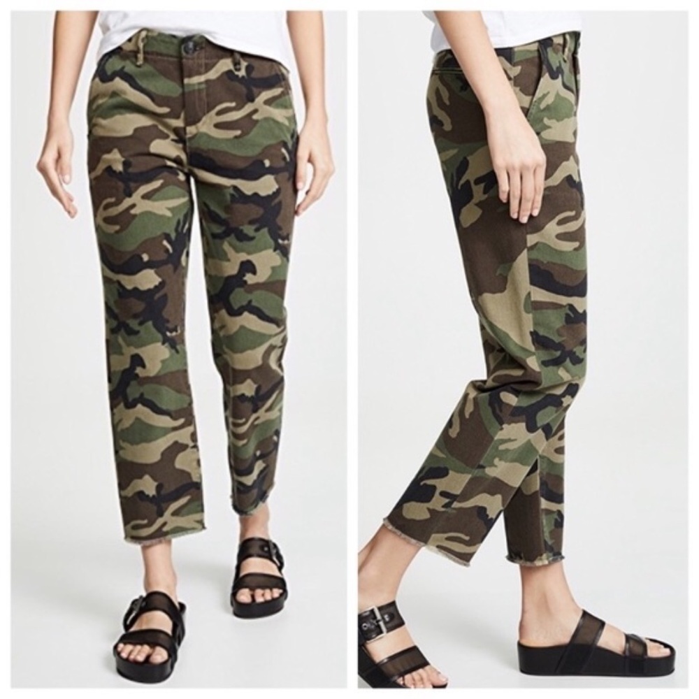 Rag and Bone Straight Leg Camo Pants 100% Cotton
